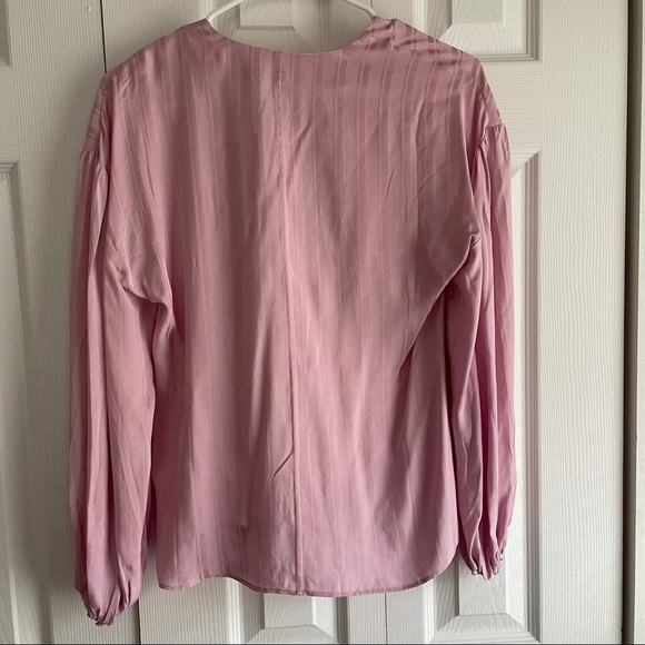 Joie Satin Button-Up Blouse - Picture 4 of 5